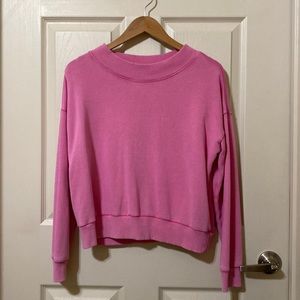 Pink Aerie Cropped Sweater